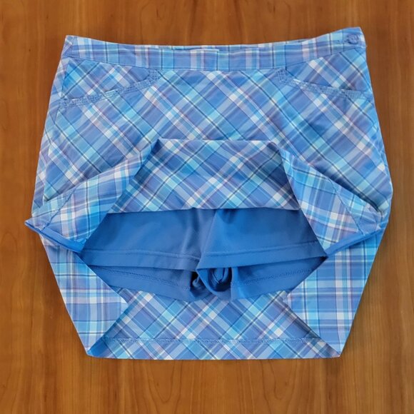 Dockers Golf Plaid Athletic Skort - 10 - Picture 7 of 10